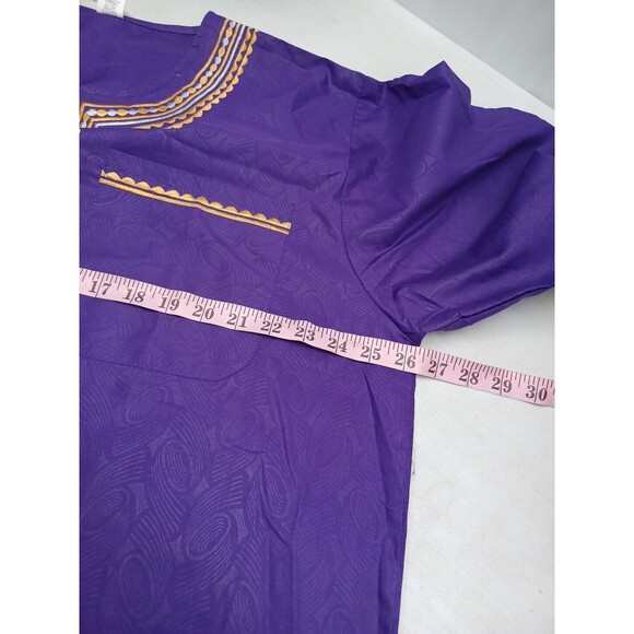Kirat Mens Kameez Purple Pakistani Indian Qamees Shalwar Kurti Tunic F One Size - Picture 5 of 7